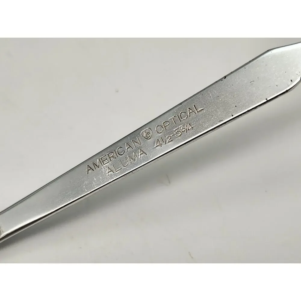 American Optical AO Mens Silver Browline Eyeglass Frame 1/10 12KGF 5 3/4 Vintage
